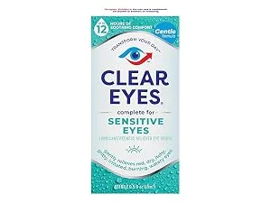 Clear Eyes Nighttime Restoring Eyes Drops Nighttime Relief Dry Eye Drops 0.5 Fl Oz - Sensitive