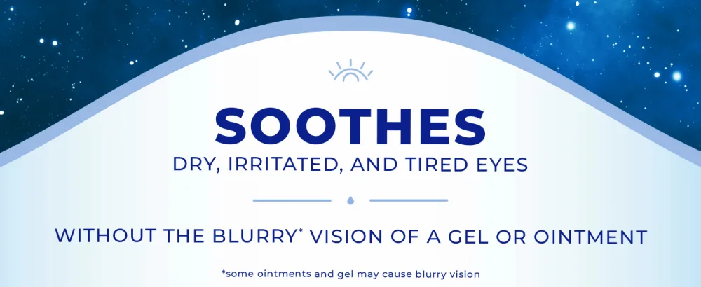Clear Eyes Nighttime Restoring Eyes Drops Nighttime Relief Dry Eye Drops 0.5 Fl Oz - Soothes Dry Eyes