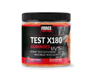 FORCE FACTOR Test X180 Unleashed Testosterone Booster for Men to Build Muscle Increase Strength and Improve Performance Testosterone Supplement for Men s Health 90 Capsules - test x180 gummies