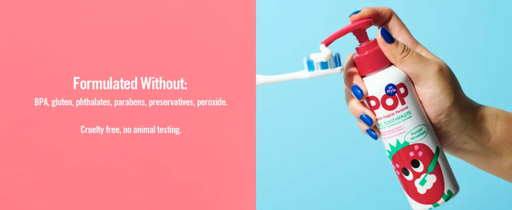 POP Kids Gel Toothpaste Whatzzup Watermelon - product information 3