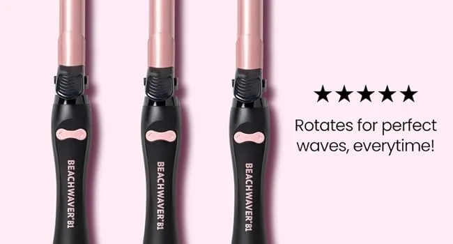 Beachwaver Midnight Rose - Rotates For Perfect Waves