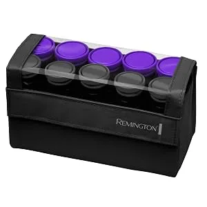 Compact Ceramic Dual Voltage Hair Setter & Rollers, 1-1 ?" Purple/Black, 10 Piece Set - small rollers compact travel