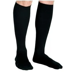 CURAD Knee High Compression Socks 8-15 mmHg Black Size C (L) for Varicose Veins & Edema Relief - product information 1