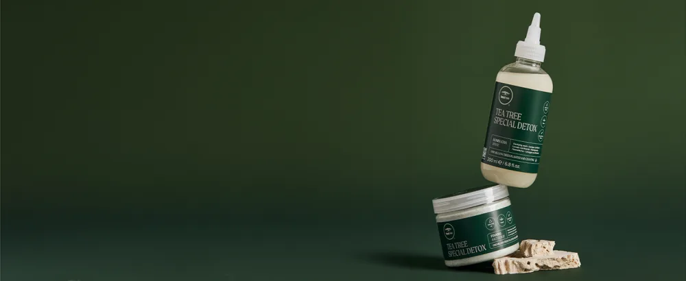 Tea Tree Special Detox Foaming Salt Scrub Exfoliates Refreshes Scalp For All Hair Types 6.5 oz. - Salt Scrub
