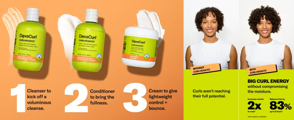 DevaCurl CurlHeights Volume + Body Boost Cleanser 12 oz CurlHeights Cleanser | 12 oz - Caroussel 3