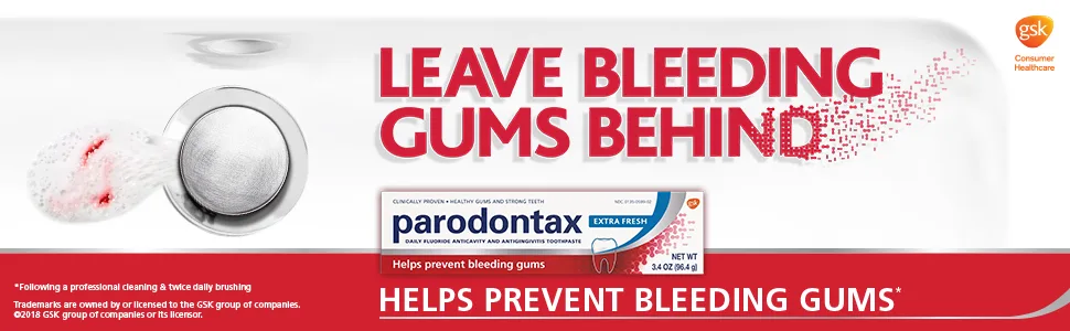 Parodontax Toothpaste for Bleeding Gums Gingivitis Treatment and Cavity Prevention Extra Fresh - 3.4 Ounces - Parodontax - Extra Fresh