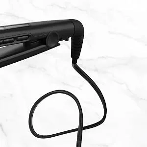 1 Inch Anti Static Flat Iron with Floating Ceramic Plates and Digital Controls Hair Straightener, Purple, 1 Count, S5502 Black - straightener