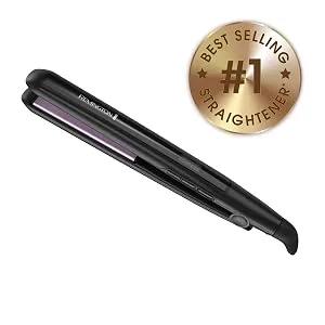 1 Inch Anti Static Flat Iron with Floating Ceramic Plates and Digital Controls Hair Straightener, Purple, 1 Count, S5502 Black - Straightener