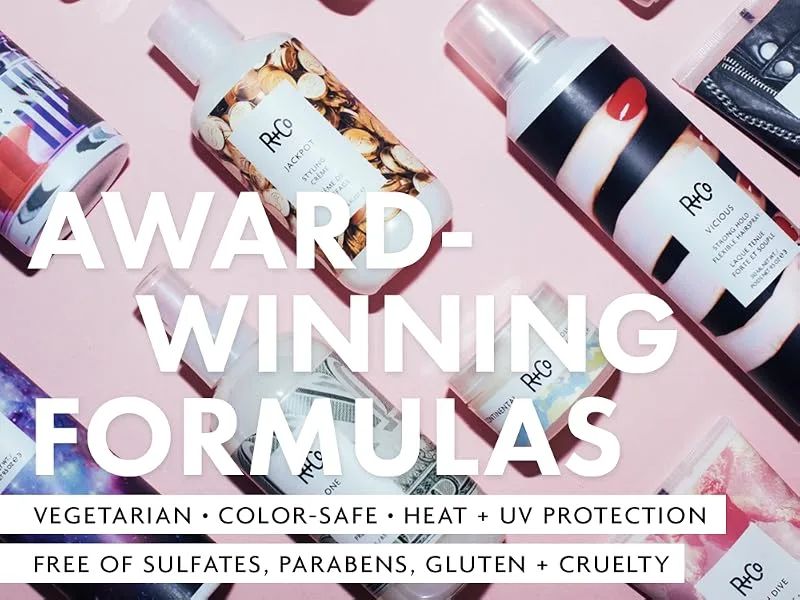 R+Co Chainmail Thermal Protection Spray | Heat Protection + Flexible Hold + Silky Shine | Vegan + Cruelty-Free | 5 Oz - Award Winning Formula