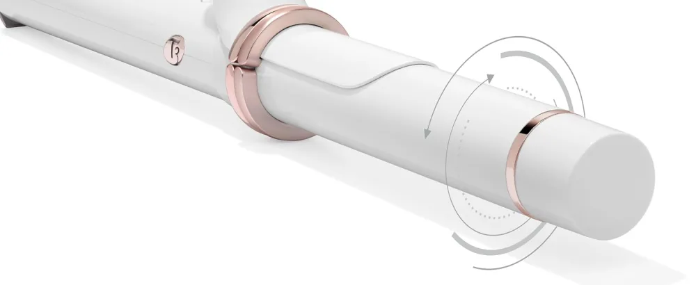 T3 CurlWrap 1" Automatic Rotating Curling Iron with Longer Barrel 2 Timer Settings 9 Heat Settings Auto-Rotating Ceramic Barrel and Ion Generator for Fast Easy Curls and Waves on All Hair Types - T3 AutoTwist Technology