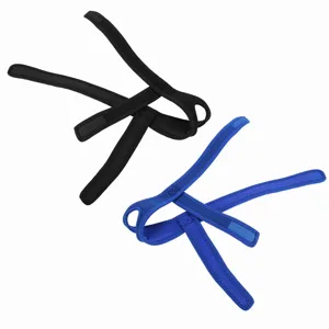 Headband Jaw Support Strap Belt Neoprene Material Adjustable Size Chin Exposed Design Blue & Black for Snoring Chin Dislocation (Blue) - product information 6