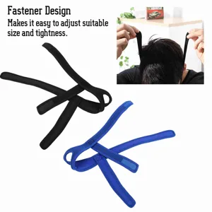 Headband Jaw Support Strap Belt Neoprene Material Adjustable Size Chin Exposed Design Blue & Black for Snoring Chin Dislocation (Blue) - JM15503-01-2
