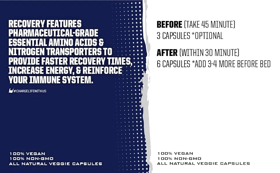 Ryno Power Recovery Post-Workout Supplement Capsules (33 Servings) - Instructions for use recovery post-workout supplement