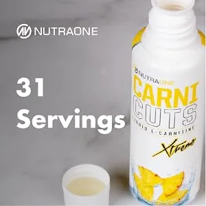 NutraOne Carnicuts Xtreme L-Carnitine Liquid Supplement Stimulant Free (Pineapple - 31 Servings)* - 31 servings