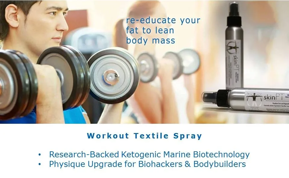 Workout Textile Spray 4oz: Ketogenic Boosting Body Sculpting Spray - product information 1