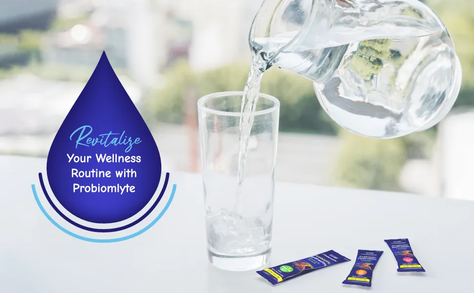 Probiomlyte- Probiotic Hydration Amplifier (Passion Fruit) with Patented TriBiom Microbiome Technology for Endurance Performance Energy and Gut Health - Probiotic Hydration