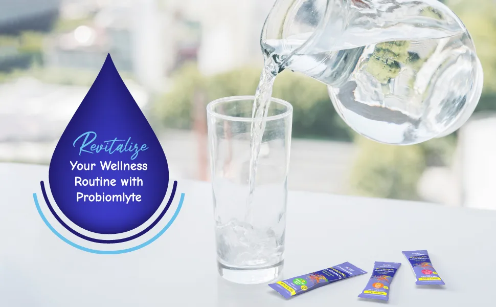 Probiomlyte Probiotic Hydration Amplifier. Electrolytes + Key Vitamins + Probiotics + Prebiotics + Postbiotics + Citrulline |Better Endurance Performance Energy Gut Health| Passion Fruit |10 sticks - Electrolyte hydration