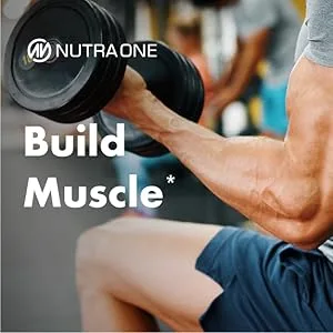 NutraOne GlutaOne L-Glutamine Powder Post Workout Recovery Supplement (75 Servings) - Build Muscle