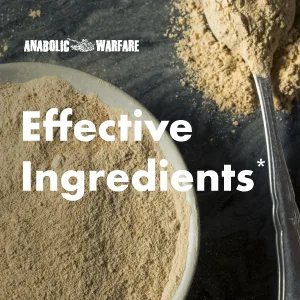 Anabolic Warfare Project Bulk Mass Building Formula Protein Synthesis Strength Muscle Definition Made with Botanicals* - Effective ingredients