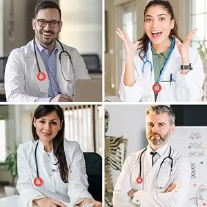 POPETPOP Stethoscope Head Covers Portable Silicone Stethoscope Head Protector Cover Diaphragm Replacement Stethoscope Head Accessory (Blue) 43H15CM402IK3 4.5X4.5CM - Stethoscope Head Covers