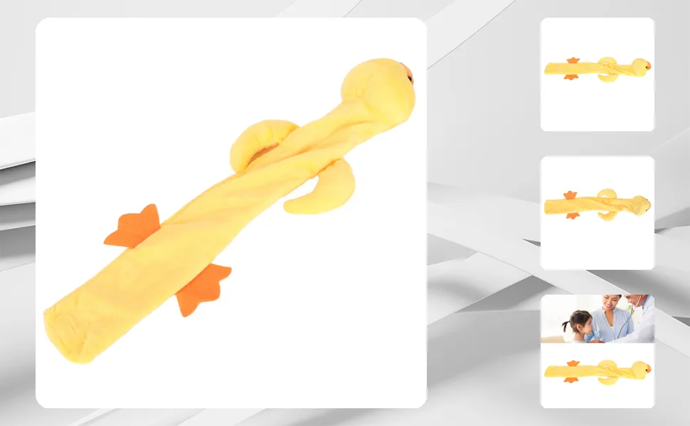 Animal Shape Plush Stethoscope Cover Easy to Use Eye Catching Design for Nurses and Doctors Suitable for Any Size Stethoscope (Duck) Duck Duck - 1411230381311-1