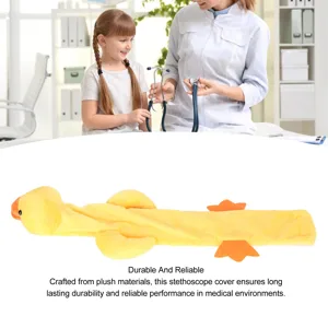 Animal Shape Plush Stethoscope Cover Easy to Use Eye Catching Design for Nurses and Doctors Suitable for Any Size Stethoscope (Duck) Duck Duck - 1411230381311-3