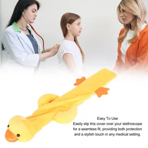 Animal Shape Plush Stethoscope Cover Easy to Use Eye Catching Design for Nurses and Doctors Suitable for Any Size Stethoscope (Duck) Duck Duck - product information 3