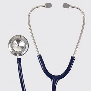 Ever Ready First Aid Pro Classic Dual Head Stethoscope for Paramedics and Nurses 4 Ear Tips Replacement Diaphragm - Navy Blue - quality design