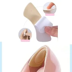 Heel Pads 6 Pairs Shoe Inserts Women Grips Liner Self-Adhesive Shoe Heel Protector Pads Foot Care(Black) - Shoe Inserts