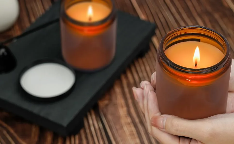Cedar Oakmoss Scented Candles Long Lasting Burn Candle for Home Scented Hand Poured Soy Wax Candles for Women and Men 7oz - candles