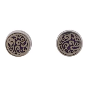 Essential Oil Diffuser Stud Earrings Essential Oil Mini Aromatherapy Stud Earrings for Women Aromatherapy Jewelry Unique Gifts (EH290-5) - 1412220192911-2
