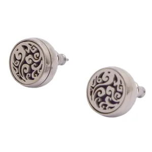 Essential Oil Diffuser Stud Earrings Essential Oil Mini Aromatherapy Stud Earrings for Women Aromatherapy Jewelry Unique Gifts (EH290-5) - 1412220192911-3