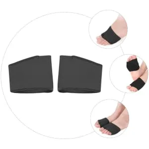 1pair Forefoot Orthopedic Sebs Accessories Black 9.7x8cm - product information 6
