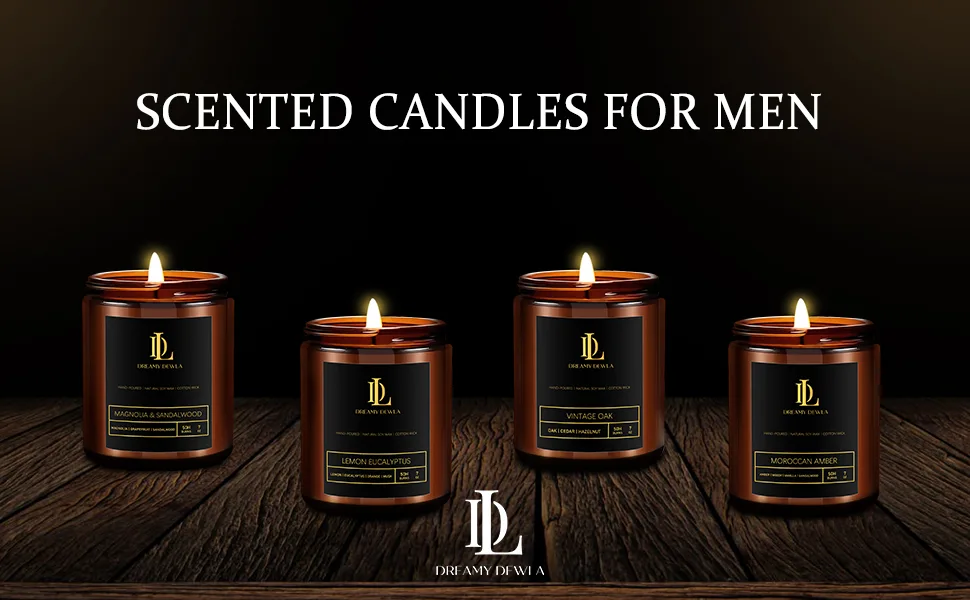 Fresh Roses Scented Candles for Home Candles Gift for Women Men Aromatherapy Candles for Home Scented Soy Candles White Jar - Candles