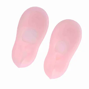 Silicone Socks 1 Pair Foot Anti Cracking Protector Foot Care Tool Prevention Socks (M) Roseate M - JM12848-02-3