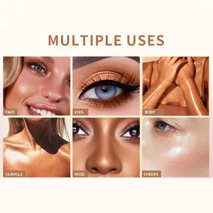 4-color highlighter makeup palette shimmer bronze contour shadow illumination highlight eyeshadow palette eyeshadow cosmetic set - highlighter makeup