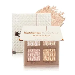 4-color highlighter makeup palette shimmer bronze contour shadow illumination highlight eyeshadow palette eyeshadow cosmetic set - highlighter makeup
