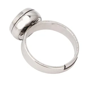 Essential Oil Diffuser Rings for Women Stainless Steel Rings for Girls Portable Aesthetic Jewelry Aromatherapy Diffusers Ring (R36-3) - 1412220193211-2