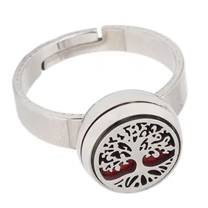 Essential Oil Diffuser Rings for Women Stainless Steel Rings for Girls Portable Aesthetic Jewelry Aromatherapy Diffusers Ring (R36-3) - product information 6