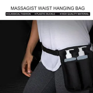 Adjustable Massage Bottle Holster Massage Lotion Massage Oil Waist Hanging Bag - 1411190220511-2