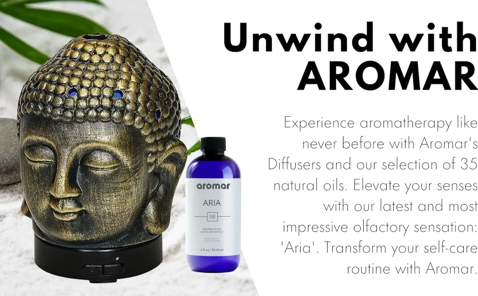 Aromar Buddha Ceramic Diffuser Black - santal 33