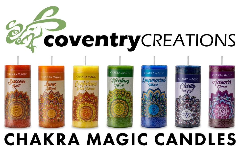Chakra Magic Empowered Candle - candles, rainbow, chakras, magic