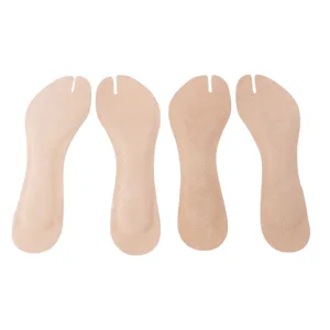 Flip Flop Cushion Insoles Soft Shockproof PU Leather Adhesive Pads for Flat Sandals High Heels 2 Pairs (s) - 1411240113211-2