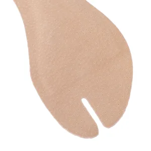 Flip Flop Cushion Insoles Soft Shockproof PU Leather Adhesive Pads for Flat Sandals High Heels 2 Pairs (s) - 1411240113211-2