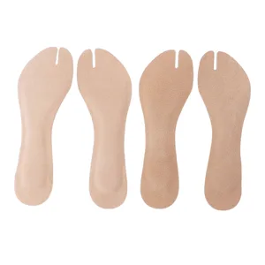 Flip Flop Cushion Insoles Soft Shockproof PU Leather Adhesive Pads for Flat Sandals High Heels 2 Pairs (s) - product information 2
