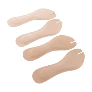 Flip Flop Cushion Insoles Soft Shockproof PU Leather Adhesive Pads for Flat Sandals High Heels 2 Pairs (s) - product information 3