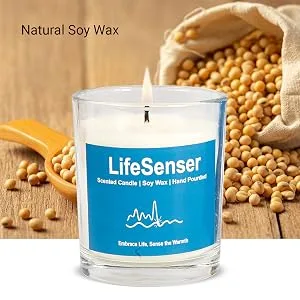 Vanilla Candles for Home Scented - 30 Hour Burn Time - Natural Soy Candles Ultra Clean Burn Aromatherapy Jar Candle (White - 10.9oz) - white candle 2