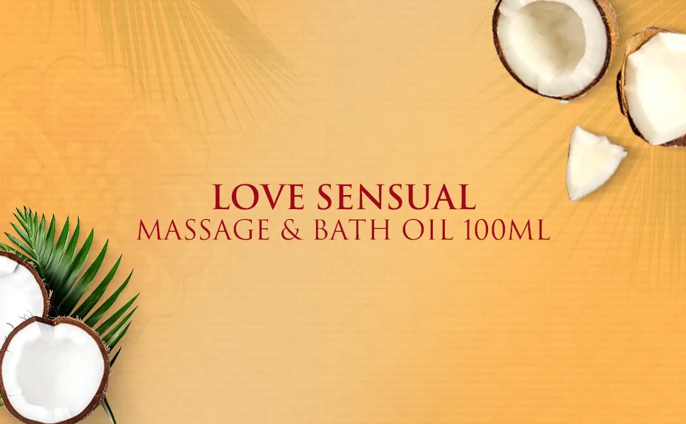 SPA CEYLON Love Sensual Massage Oil for Ultimate Relaxation | Body Oil Massage | Natural Massage Oil - massage oil