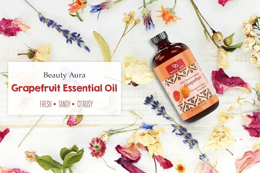 Grapefruit Essential Oil * 4 Oz. Bottle * 100% Pure Undiluted Therapeutic Grade Oils * Ideal for Aromatherapy & Diffusers Great Value! - product information 1