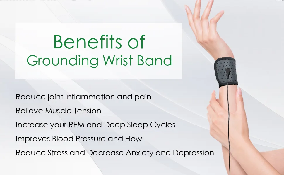 Grounding Wrist Strap Grounding Therapy Wristband for Pain Relief Inflammation and Numbness Grounding Products for Earth Connected - grounding mat